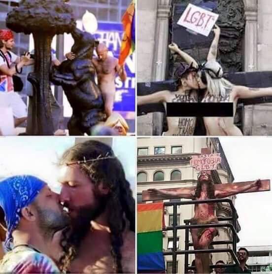 GobDimision2020's tweet photo. Esta gente no defiende a los homosexuales.

Son personajes de extrema izquierda y anticatólicos. Las cosas claritas. https://t.co/ZIgcMRCWEq