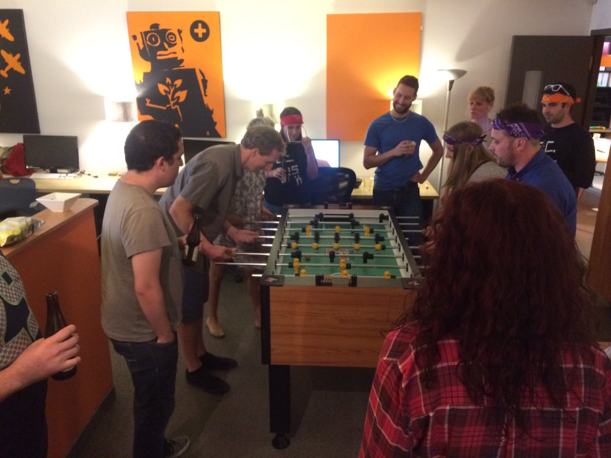 bv02's tweet photo. Let the games begin! #foosball tournament @bv02Culture https://t.co/dCLmnVmF2v