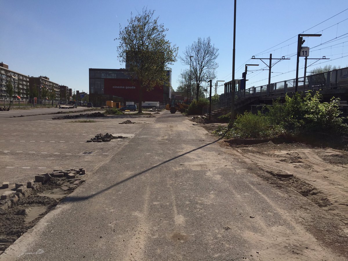 Bouwrijp maken voormalig Q-park terrein in de Spoorzone in Gouda. #directievoering#toezicht#gbinfra