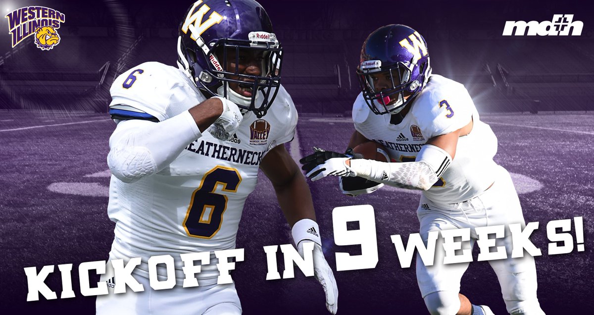 WIUFootball's tweet photo. Are you ready for some FOOTBALL?!?
The Fighting #Leathernecks season kicks off 9 weeks from today!
#TRADITIONofTOUGH https://t.co/nRyxipIFnF