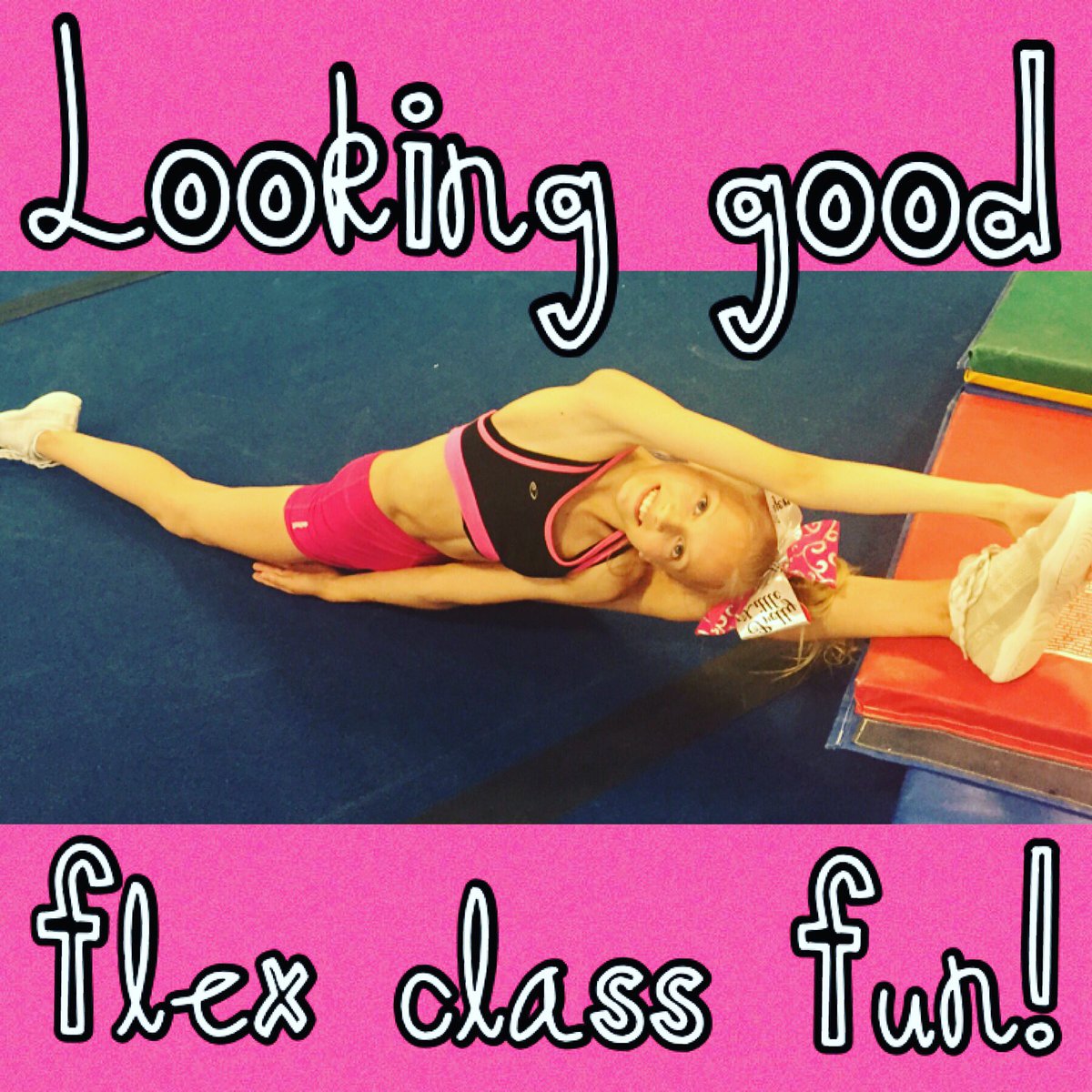 TrilogyCheer's tweet photo. Bow & arrow WHAT??!!! #flexclass #gumby #flyerlife https://t.co/hJeDR7oHXu