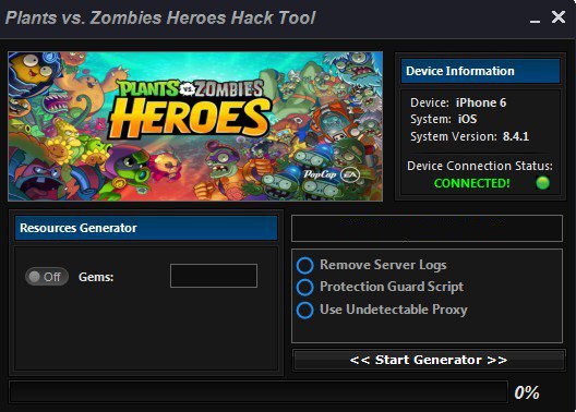 Plants vs Zombies Heroes Hack Unlimited Gems