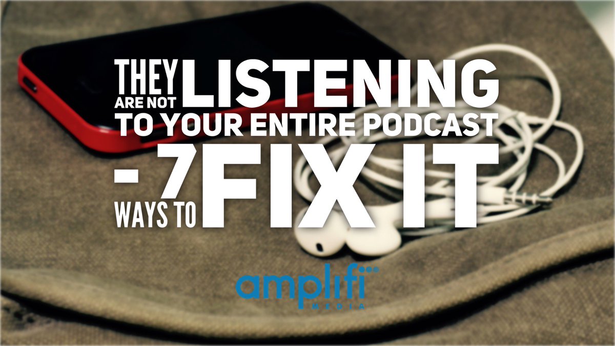 Do people listen to your entire #podcast?  Probably not. We have the evidence and 7 ways to improve <a href="/podcastmovement/">Podcast Movement</a>