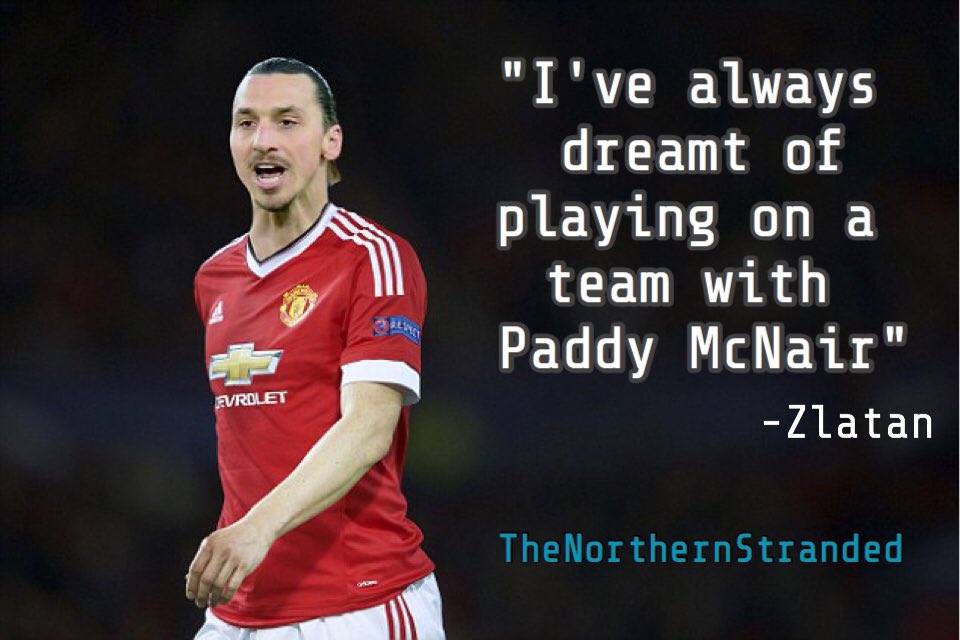 NorthStranded's tweet photo. #ZlatanIbrahimović #ManchesterUnited #Zlatan #paddymcnair #NorthernIreland #PremierLeague #EURO2016 #Sweden https://t.co/Y3SAmt9ctt