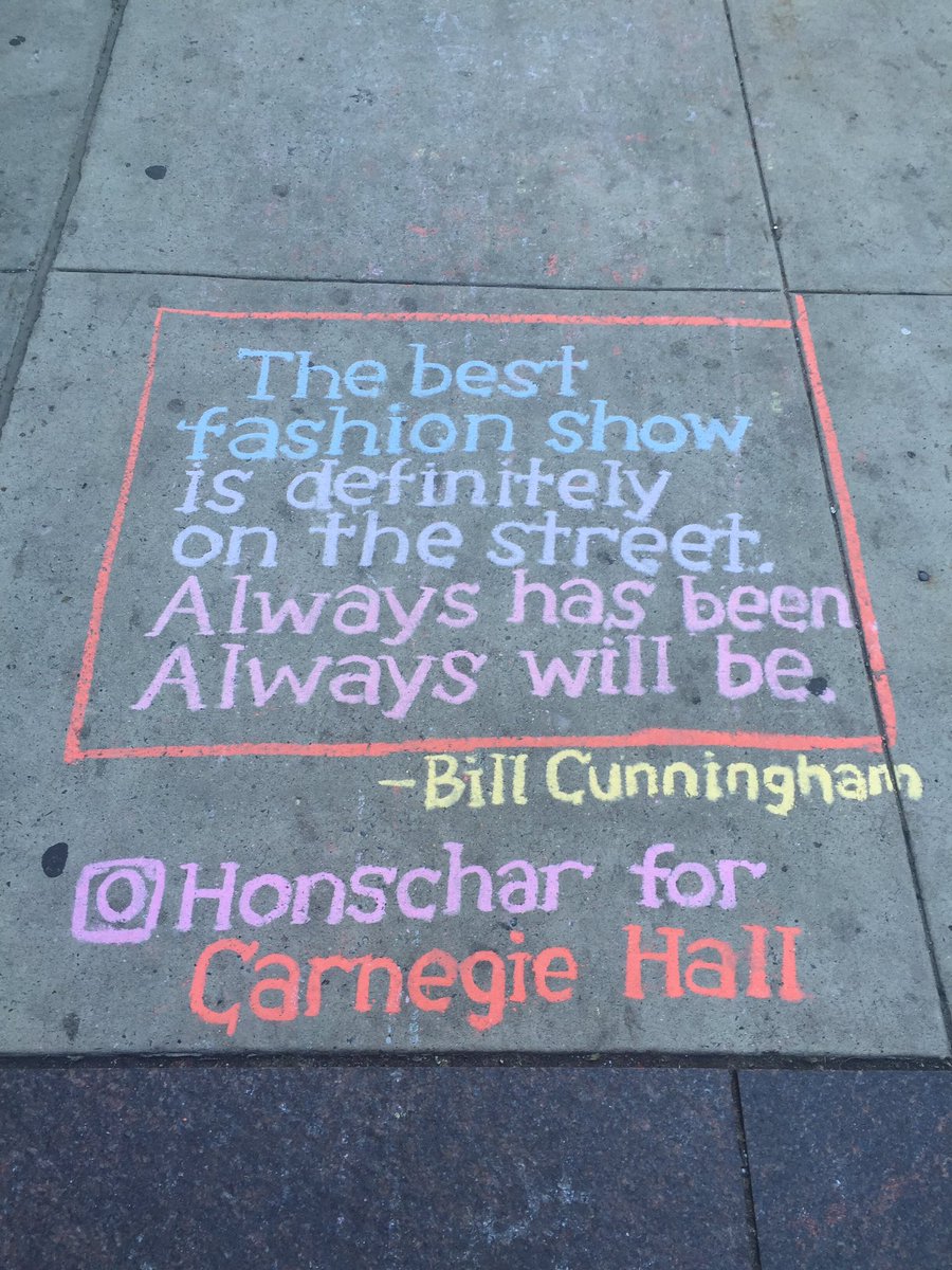 In front of my office on 57th. Sign the petition to name corner 57/5 for #BillCunningham > change.org/p/bill-de-blas…