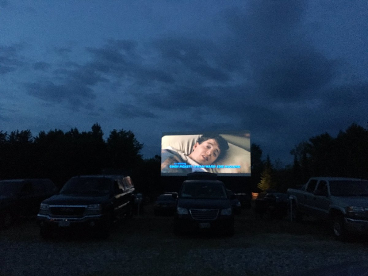 Did you know that there's a drive-in movie theater right in Saco? It's perfect for a summer night with friends #UNE
