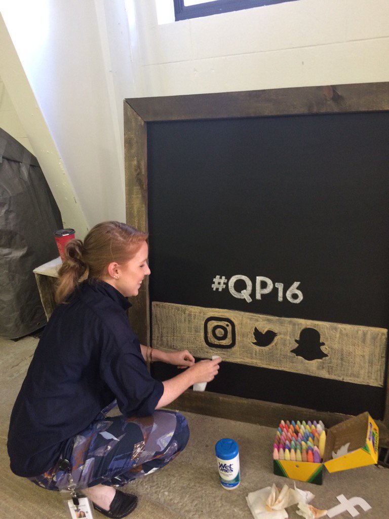 jbuckleyON's tweet image. Hidden talents revealed #QP16 signage prep for Sunday. #paddockparty #hats&amp;amp;horseshoes #bethere @shesawanderer