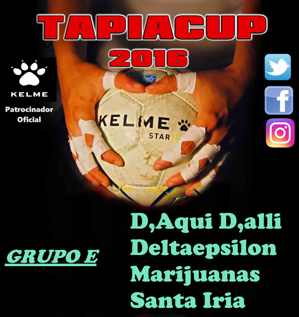 tapiacupfsf's tweet photo. Pedazo de Grupo E en #tapiacup Internacional 2016
#DaquiDalli
#Deltaepsilon
#Marijuanas
#SantaIria 
SUERTE¡¡¡¡¡¡ https://t.co/47Dm5BQMnd