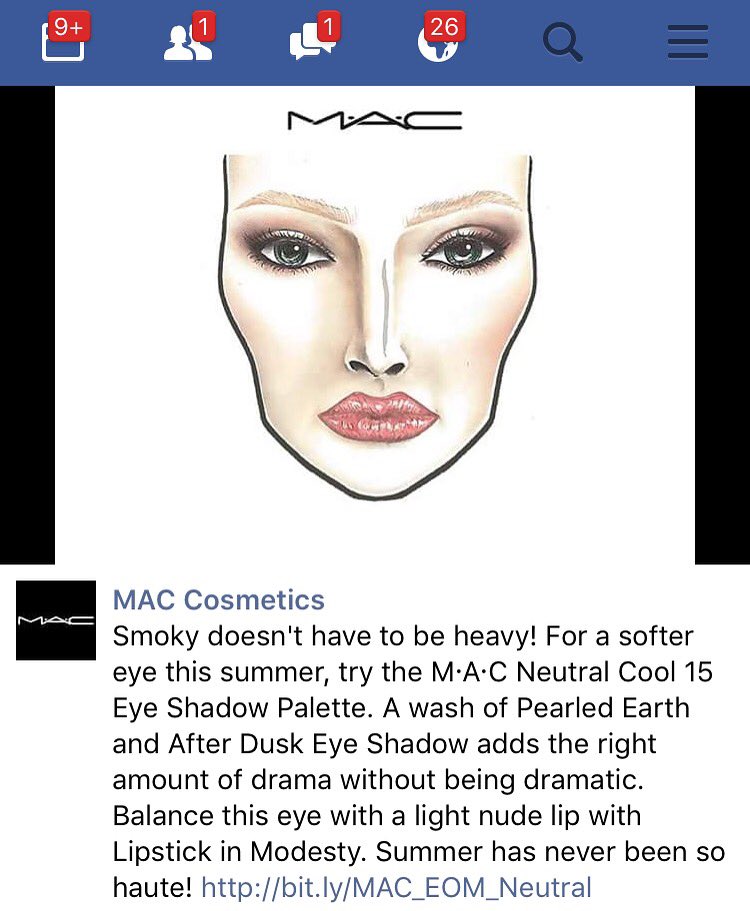 dom_mua's tweet photo. My #FaceChart went on the #MACFaceBook page! #WhoopWhoop. Used the #MAC 15 colour #EyeshadowPalette in #NeutralCool https://t.co/AXPN98hM7U