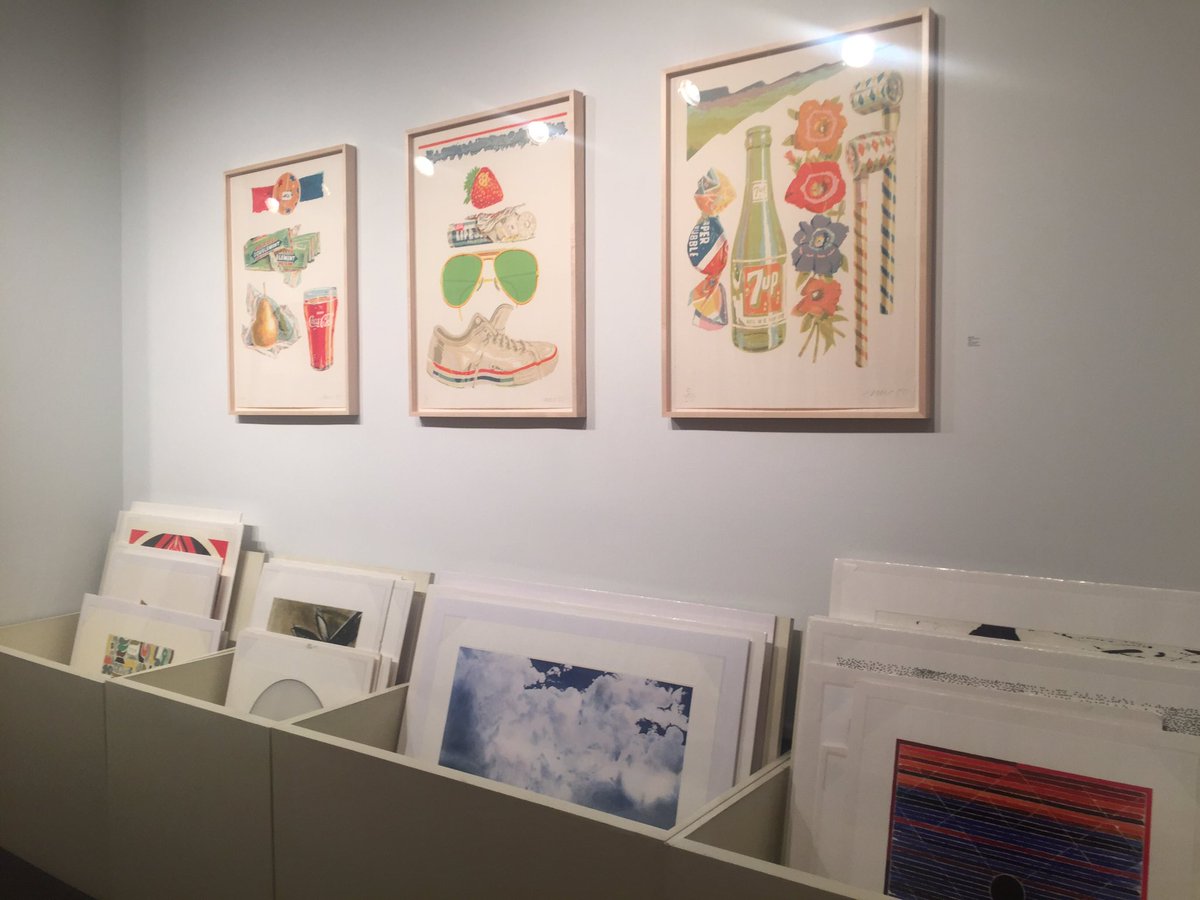 The_ADAA's tweet photo. .@paceprints has #DonNice &amp; #JamesTurrell shows on view + more prints in boxes &amp; bins in the back. #ADAAGalleries https://t.co/awQ7bAWvvs