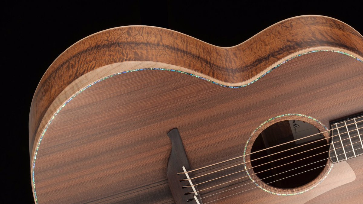 The rounded edge of our soundbox bevel. #Lowden #acoustic #guitar #lowdenguitars