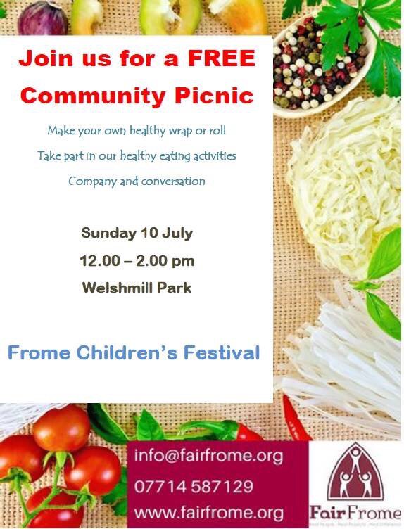 FairFrome's tweet image. @fromekids Free community picnic, all welcome. Last Sunday of #Frome Festival come join us at Welshmill Park