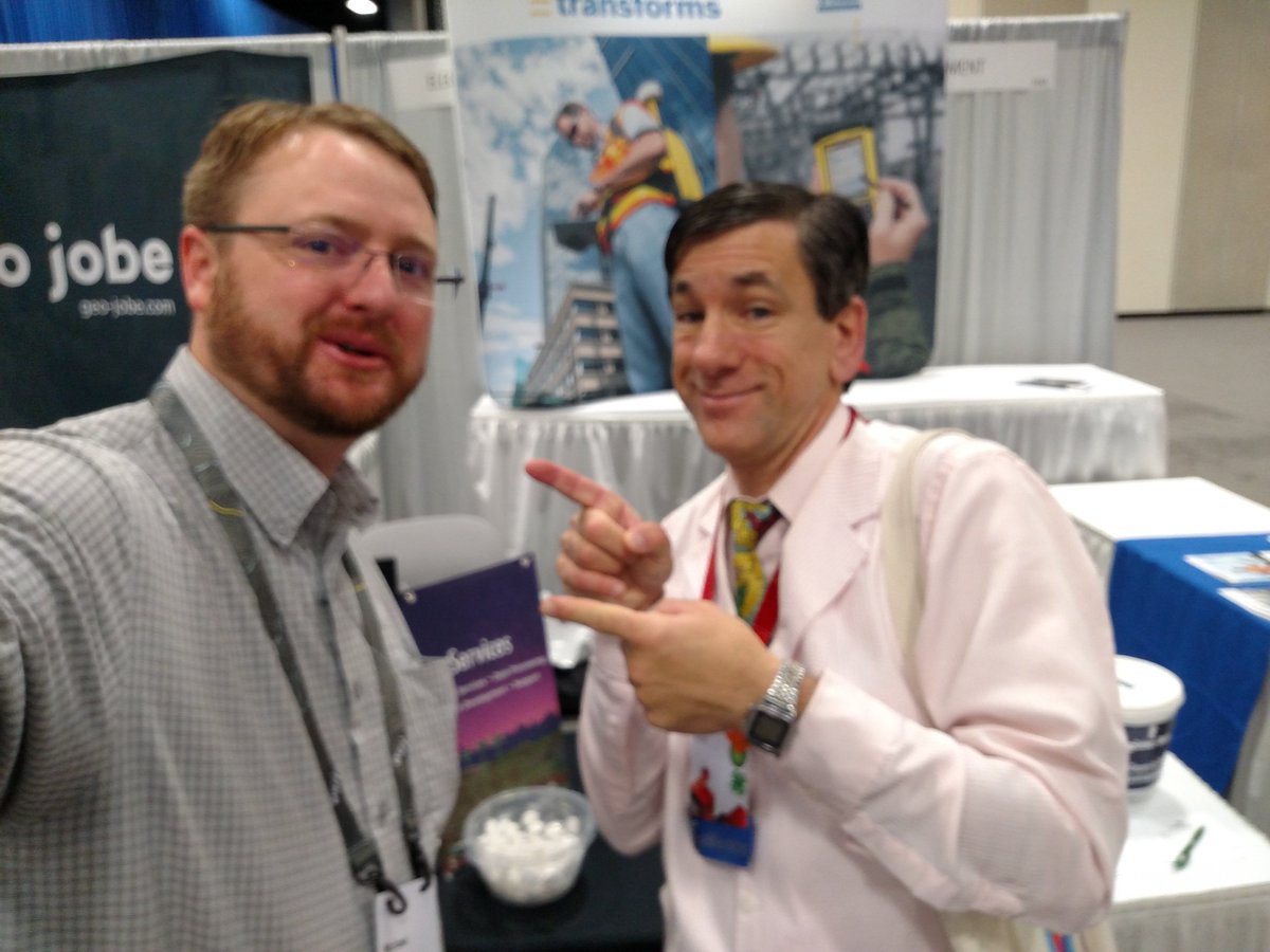 Elecdata's tweet photo. Having a great time at @EsriUC with @josephkerski from #esri #education! #EsriUC #EsriUC2016 https://t.co/feL8LWgZdN