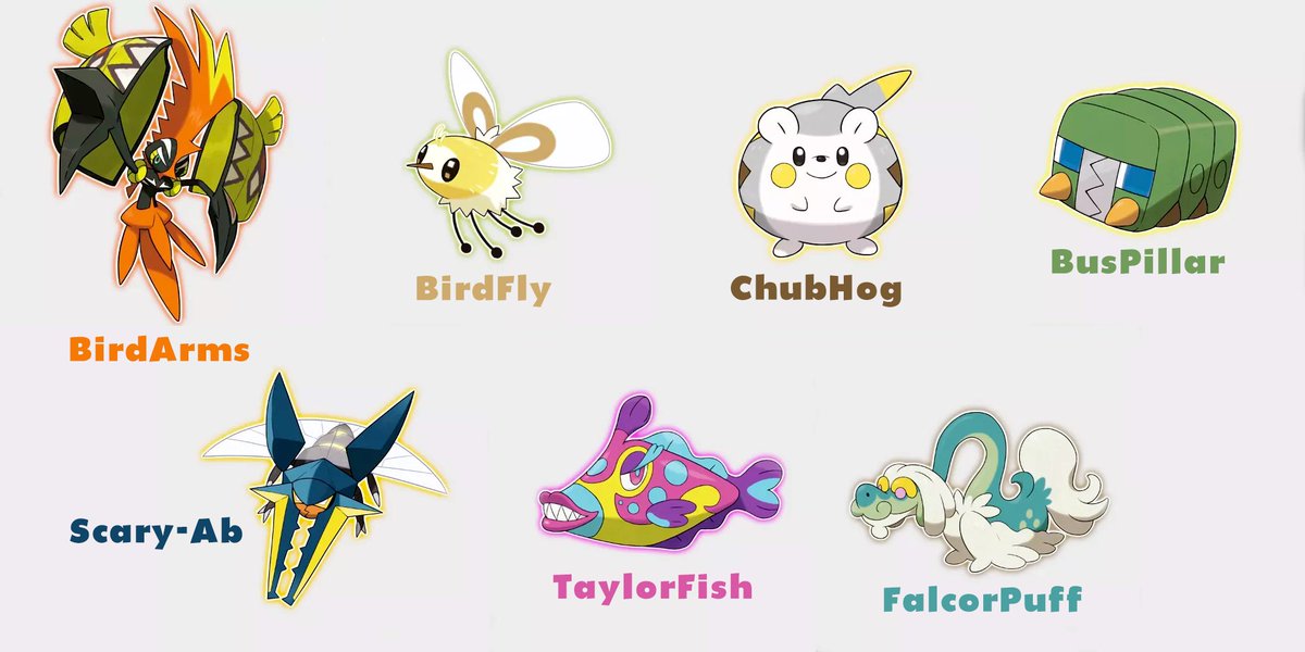Zackscott On Twitter New Pokemon Names Without Looking