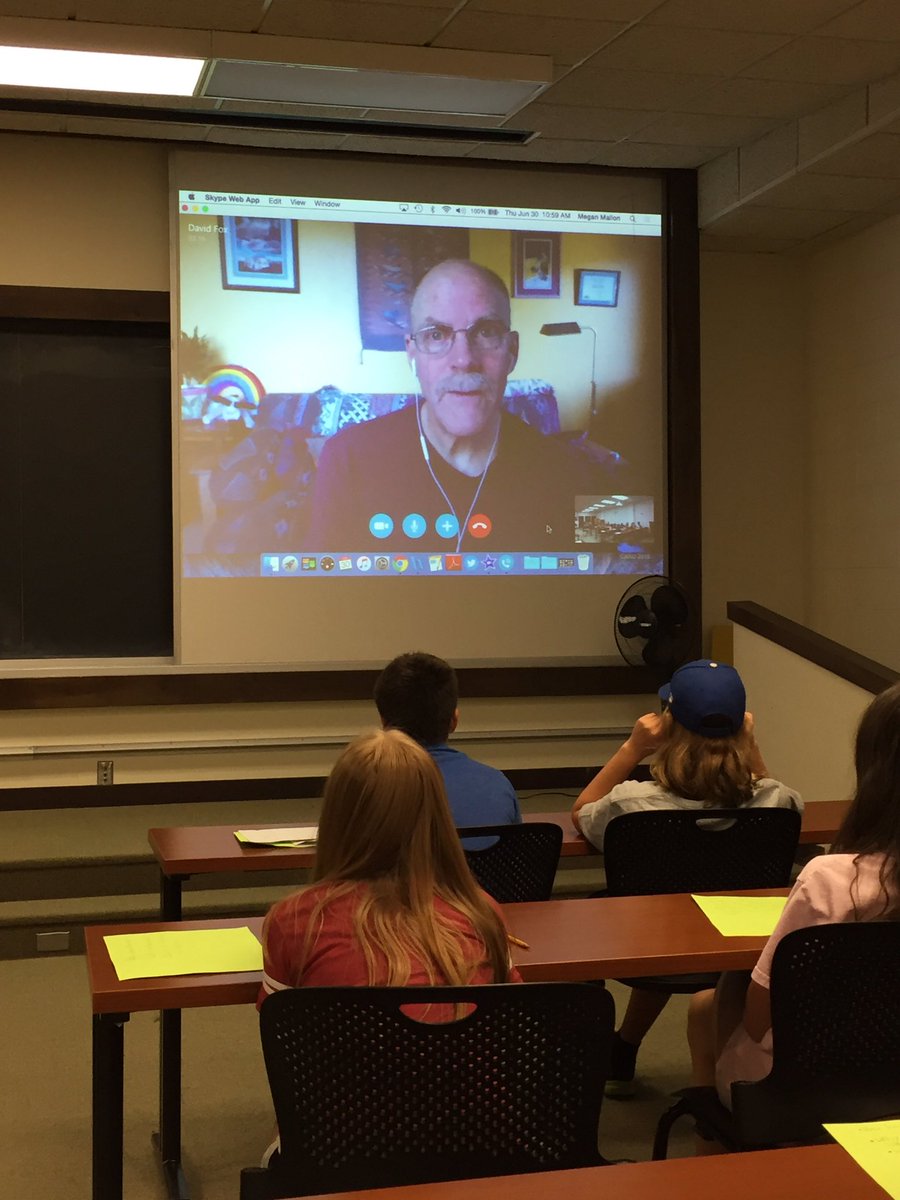 mallon3's tweet photo. Another awesome @SkypeClassroom w/ @DavidBFox, talking @RubeWorks app! So knowledgable, friendly, & FUN! βΊοΈ #383STEM https://t.co/aal83eiQML