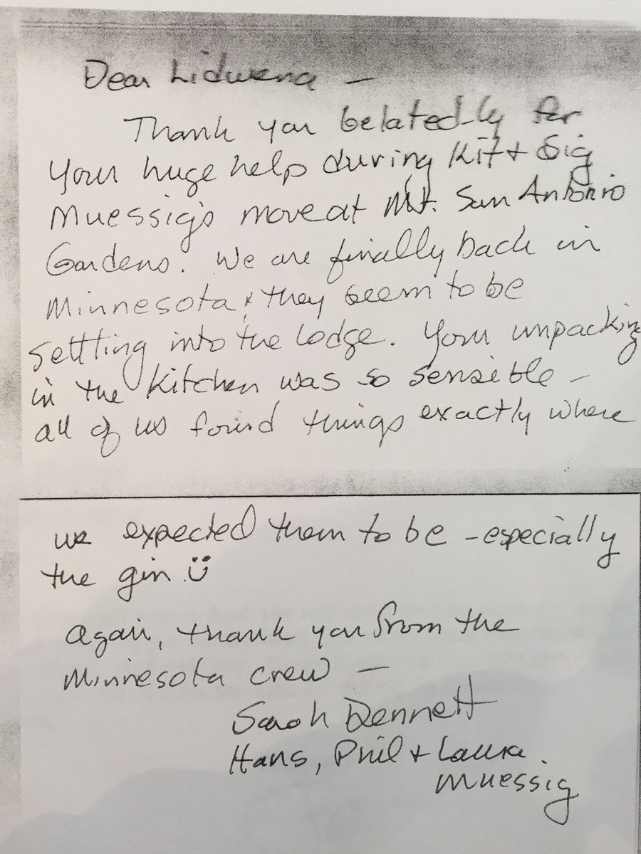 GntlTransitions's tweet photo. Our favorite thank you note ever, "We found things exactly where I expected it to be - especially the gin." https://t.co/hvevfjeUHw
