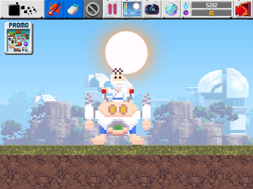 Xenothekid's tweet image. @Pixowl #robotcontest Saving the world in a mech. Now in Planet Sandboxbot!