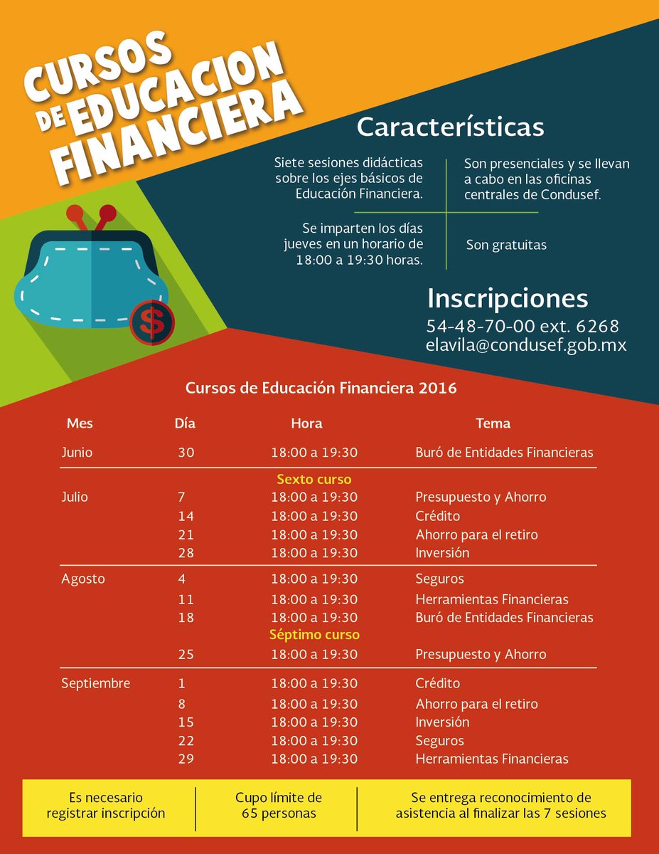 CondusefMX's tweet image. Todos los jueves en nuestras oficinas centrales Cursos de Educación Financiera