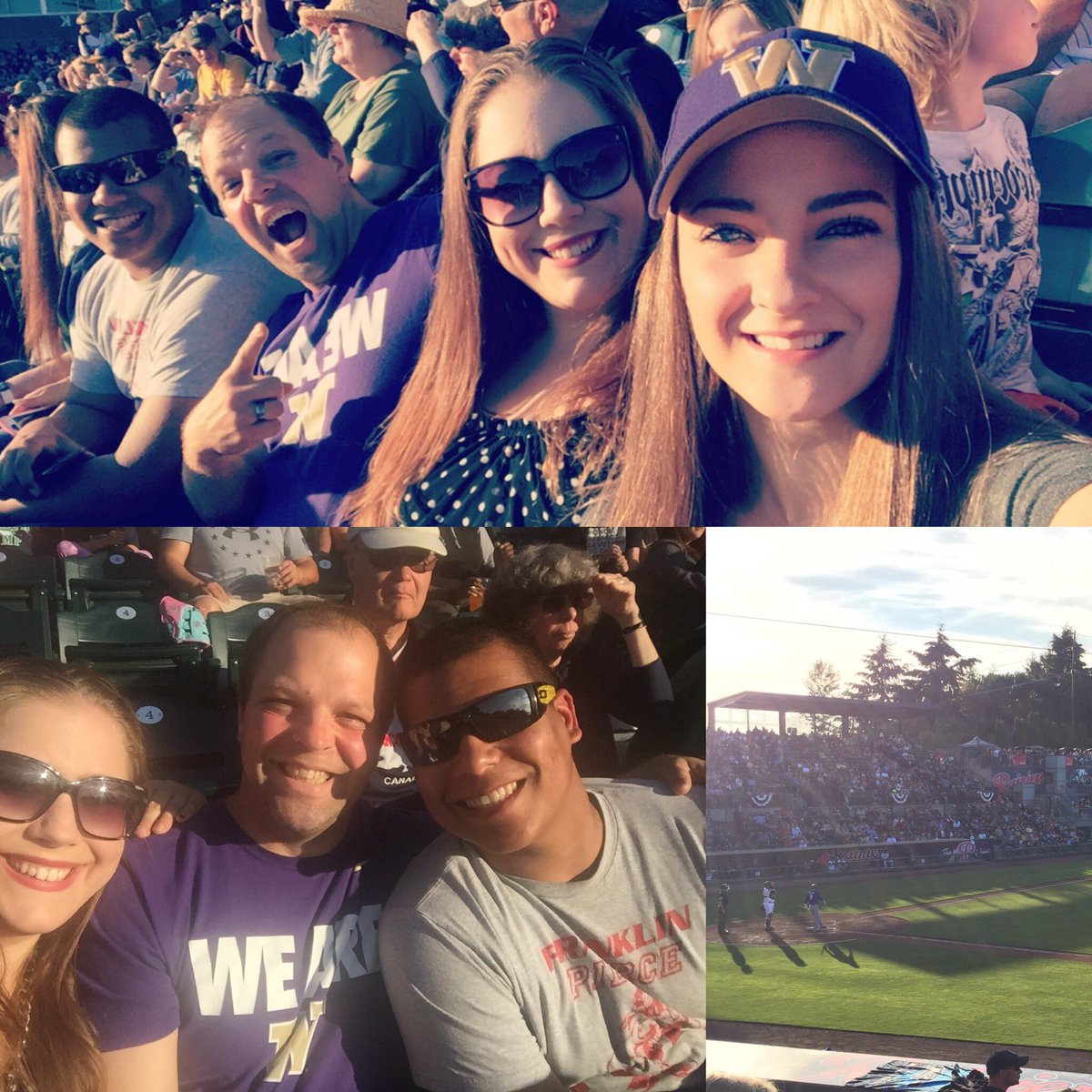 MedicStumpf's tweet photo. Take me out to the ball game! #rainiersgame #rainersbaseball  #baseball⚾ @TheReaperPrez @MedicStumpf @jeremy_stumpf https://t.co/eDwQNjYJmN
