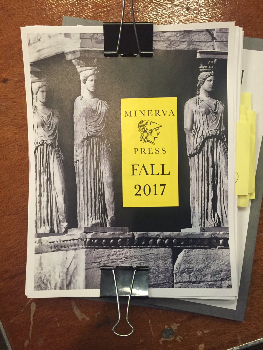 Minerva_Press's tweet photo. Our prospectus is (almost) off to the printer! #pubcourse @ColumbiaPubCrse https://t.co/5n1eqflZrJ