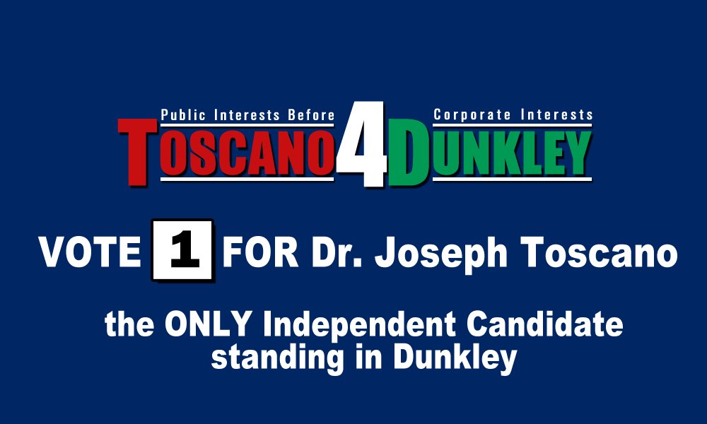 Toscano4Dunkley's tweet photo. VOTE 1 for Joseph Toscano
The ONLY Independent Candidate standing in the electorate of Dunkley
@Toscano4Dunkley https://t.co/fWhWGkwjpF