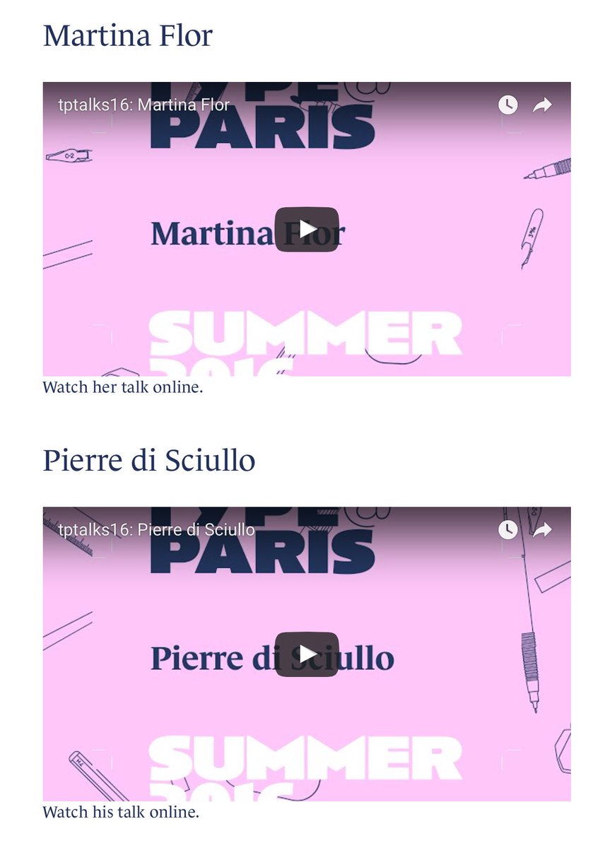 typeparis's tweet photo. Watch replays of #tptalks16 @MartinaFlor + Pierre di Sciullo https://t.co/S96YKbe9vE https://t.co/DZjnD5eacw