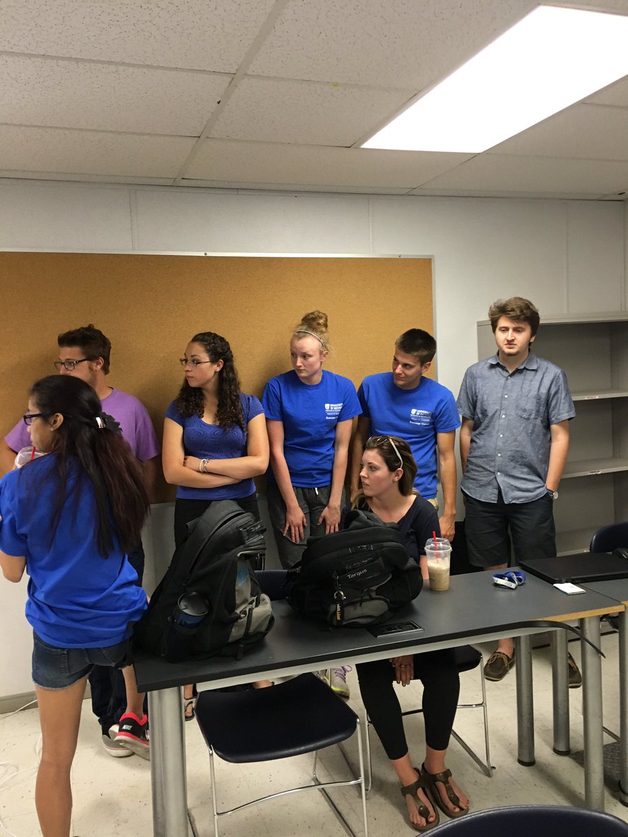 rhodes_sheila's tweet photo. Camp counsellors prepping for summer camp #beduoit #uoit #uoitsummercamps ready for #Minecraft camp July 4! https://t.co/T0k4fbSFgJ