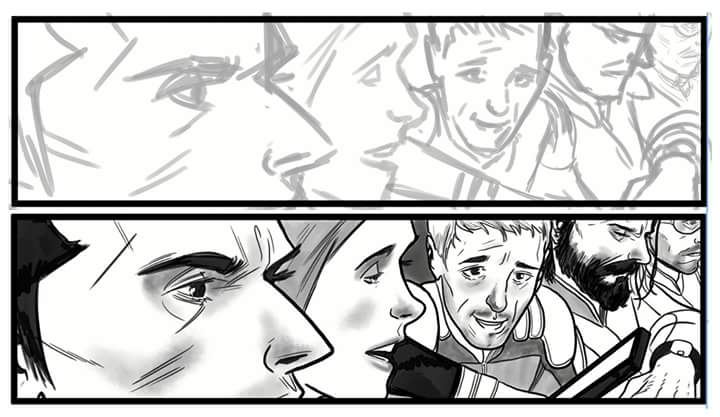 SedatOezgen's tweet photo. Some #before_after #artwork done in #mangastudio5 #CLIP_STUDIO #layouts #pencils #make_comics #sequential_art https://t.co/f67t2HWFhx