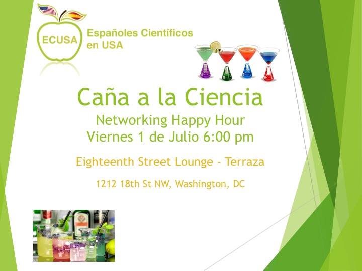 comunidadECUSA's tweet photo. No os perdáis mañana viernes el evento de networking organizado por #ECUSADC #CañaALaCiencia, promete ser cañero! https://t.co/6WWenmBDZu