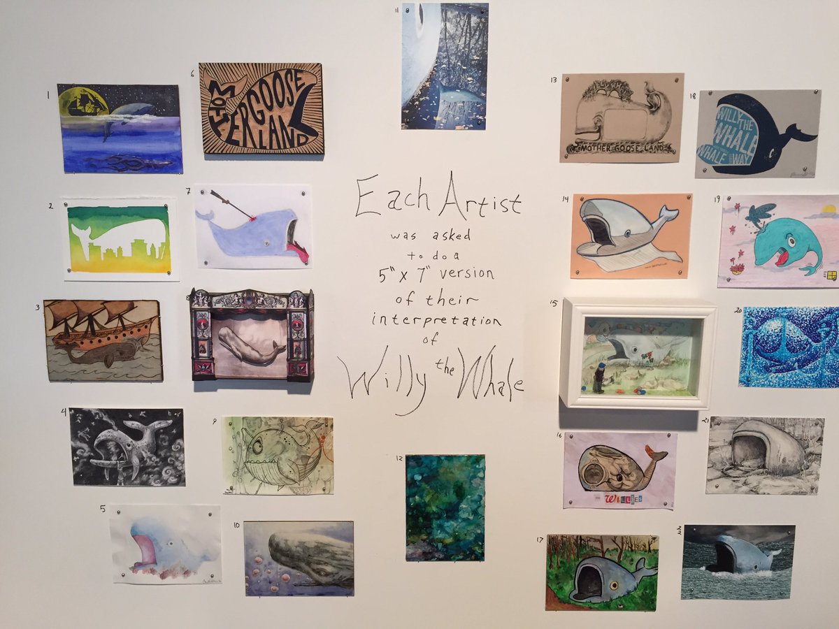 A plethora of Willy the Whales at The Hub all for the Mother Gooseland show.