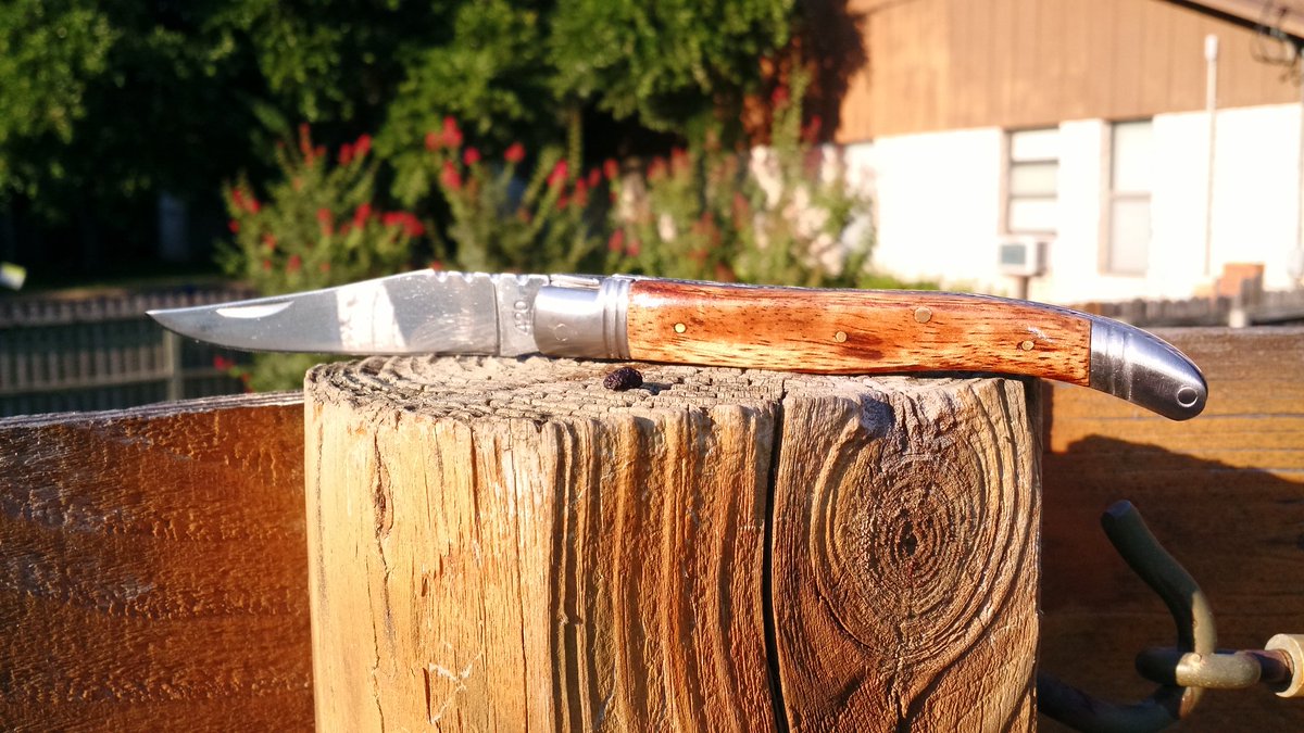 k0led's tweet photo. A Texas laguiole for @abbiechillis . https://t.co/eNJ18s9W3L