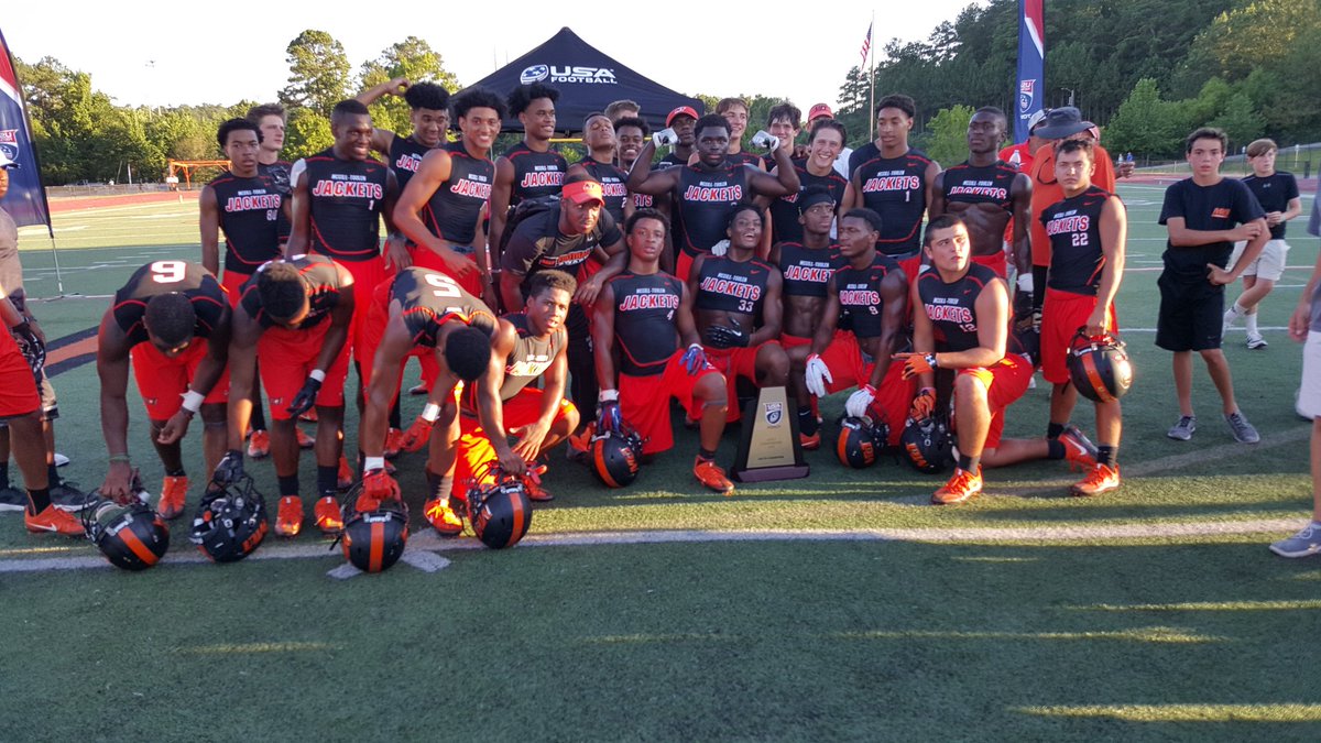 AL6AFootball's tweet photo. McGill-Toolen USA  Football 7on7 2016 Champions https://t.co/nqQqyNY6CO