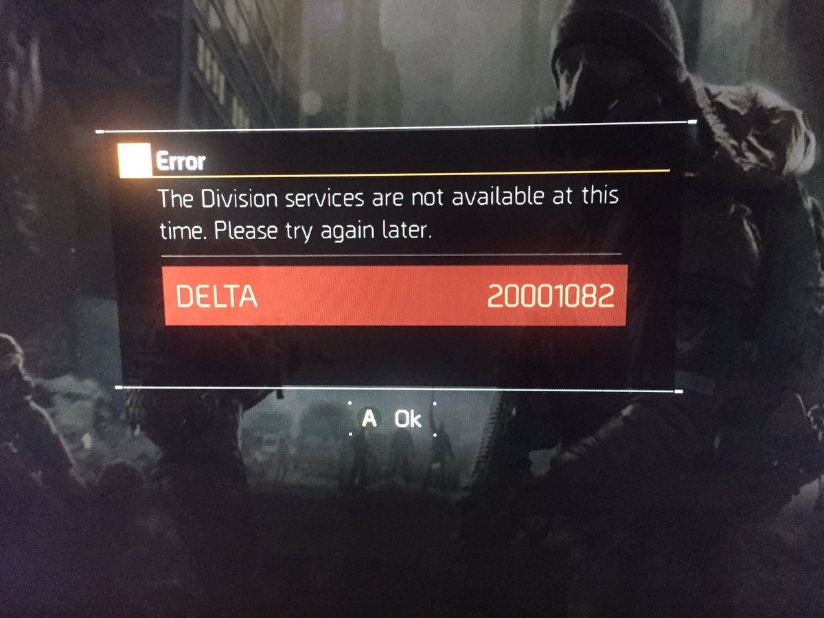 TheRickWally's tweet photo. @TheDivisionGame @Ubisoft punted out on an incursion at 2000EST every time I try 2 load in I get the same error. WTF https://t.co/jmBbJcaHML