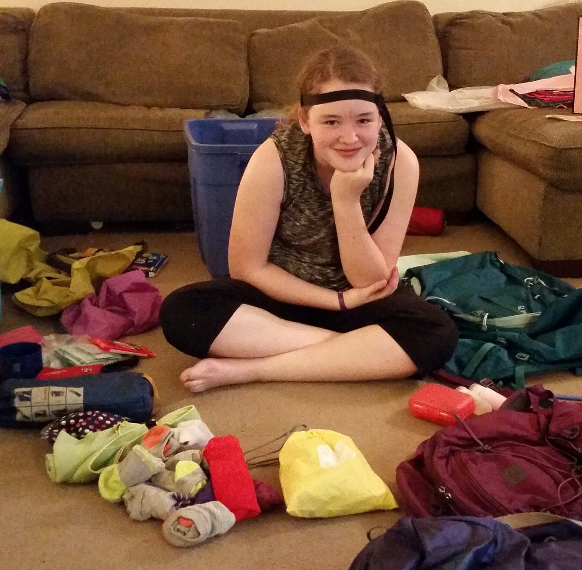 alana_coneen's tweet photo. Packing has stalled due to lack of ziplock bags!! Lynx Village. @guidingmosaic16 #GuidingMosaic https://t.co/fRuS4vBFDq