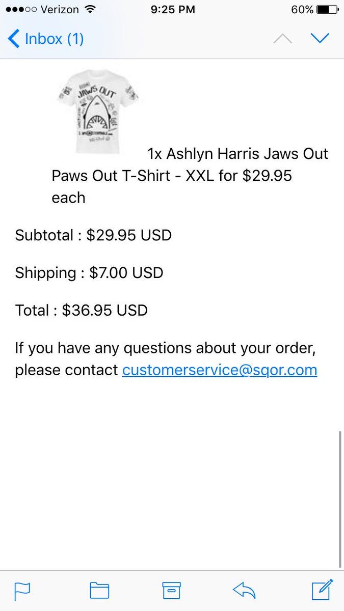 immazinaman's tweet photo. Just got the shirt @Ashlyn_Harris can't wait to get it #AshAttack https://t.co/j8MuYwOOAA