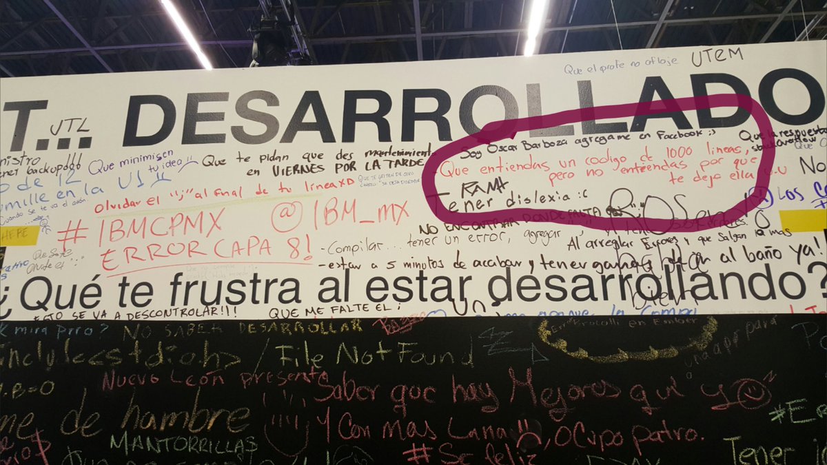Mina_30's tweet photo. Lo que callan los developers... #SofttekGeeks #CPMX7 @SofttekMX @Campuspartymx https://t.co/kArJ9D9oA0