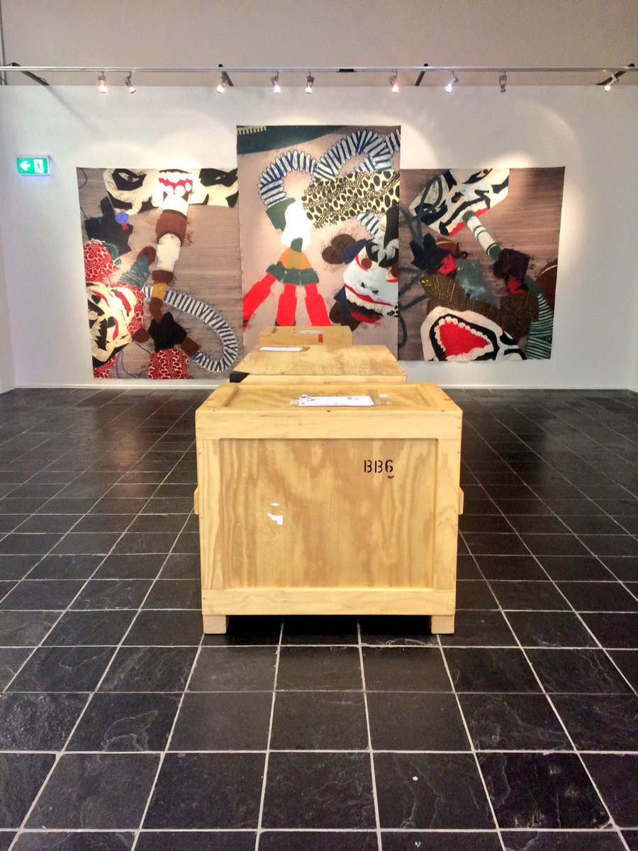 SuterGallery's tweet photo. Our next exhibition has arrived, but the Trusttum's don't look happy about it #BrianBrake https://t.co/VTKimwJEBE