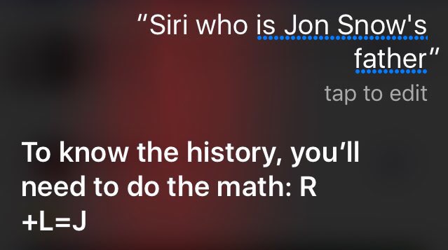 ktness's tweet photo. You guys, even Siri knows. https://t.co/FHtPO8y2wW