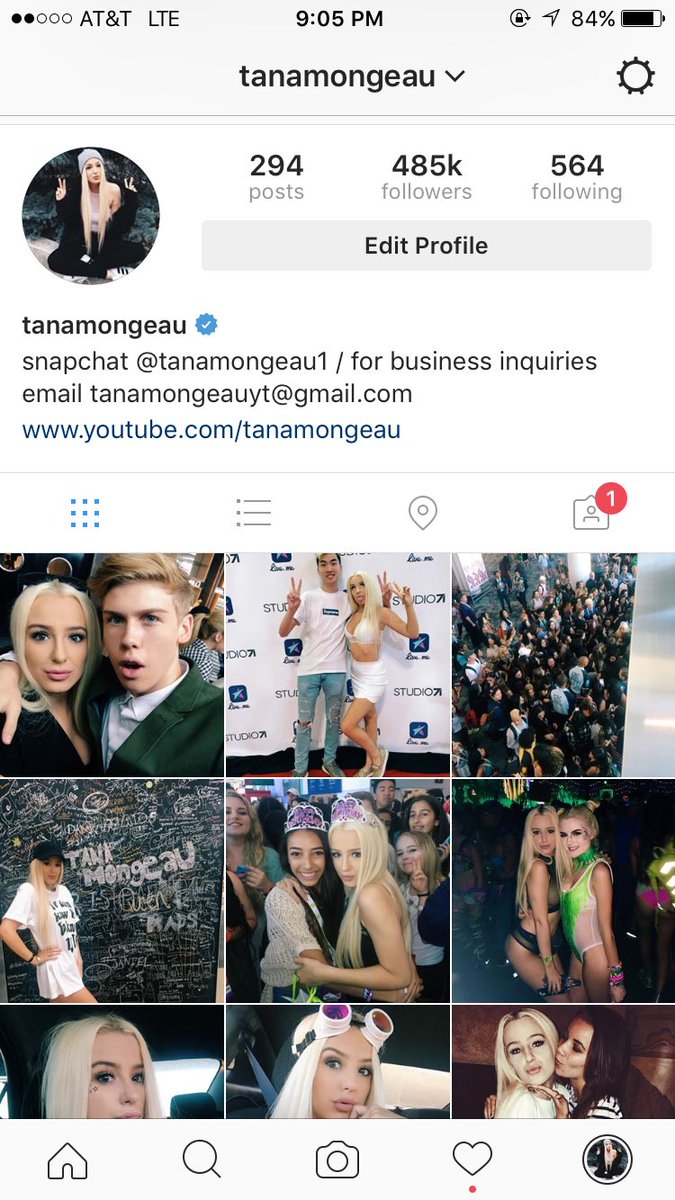 Tana mongeau insta