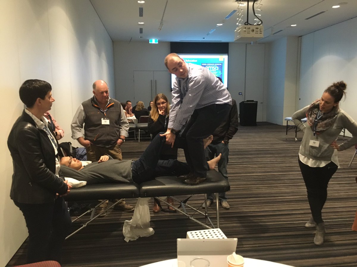 AWalterPerry's tweet photo. #EMSA2016 Dr Alistair Fergusson showing one of many methods to relocate a hip. https://t.co/9tAhOi0kj4