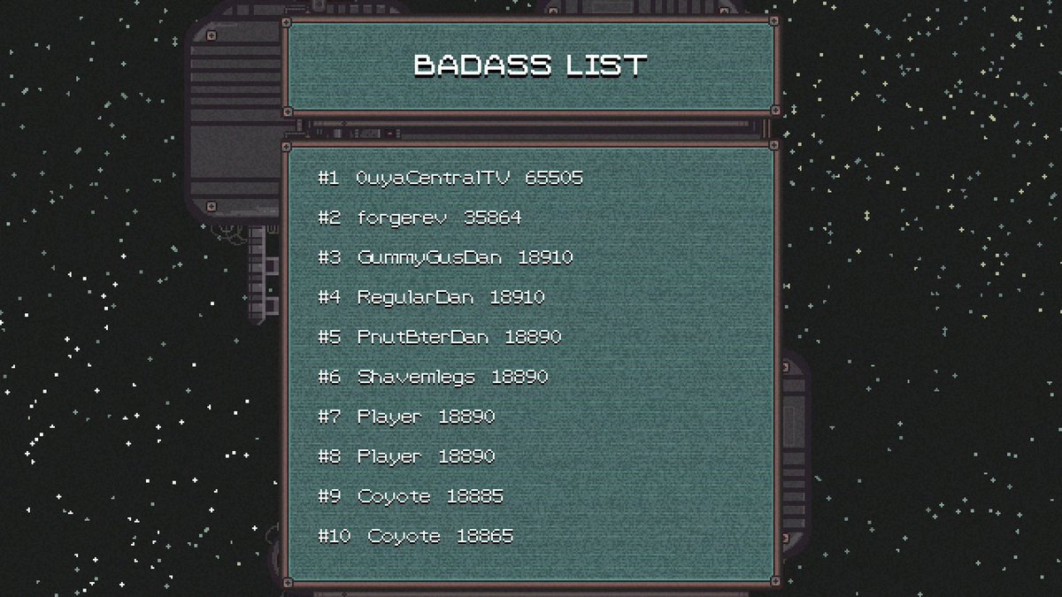 OUYACentralTV's tweet photo. No. 1 on the BadAzz List of @chargeshotgame by @CowboyColor on the @Razer Forge TV via @playouya #OUYA #RazerForgeTV https://t.co/WCBENFLZff