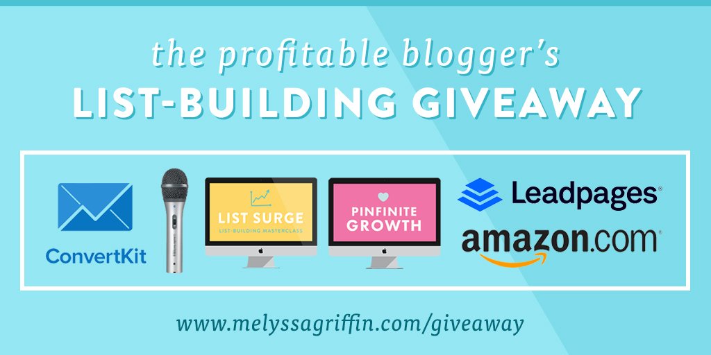 BrandMktgTips's tweet photo. The Profitable Blogger’s List-Building #Giveaway! https://t.co/gXlmtYJiyD via @melyssa_griffin #Bloggers https://t.co/BSBep5h0k2