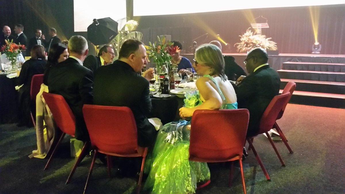 Spinprofessor's tweet photo. Because this is what one wears when one is in serious discussion with the Prime Minister @johnkeypm #mermaidslife https://t.co/dWgPbpb071
