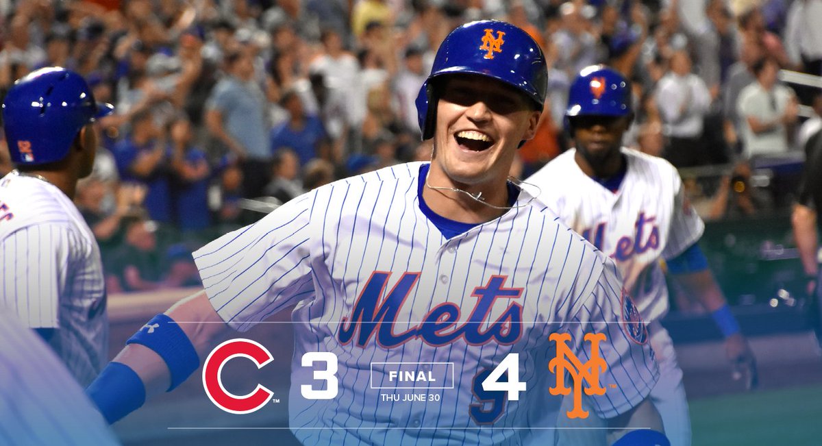 Mets's tweet photo. OH YEAH!! #MetsWIN! 4-3 #Mets

Box: https://t.co/FgJbvB0GD5 https://t.co/iAFrMS94pR