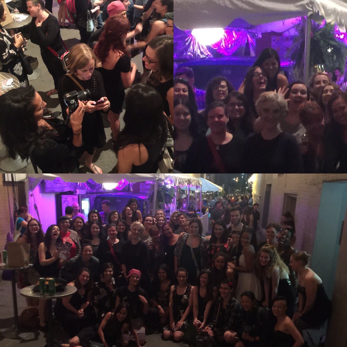 The Skyler James team at #FringeFemmeTO meetup with <a href="/SophFab/">Sophia Fab</a> Tix at: fringetoronto.com/fringe-festiva…