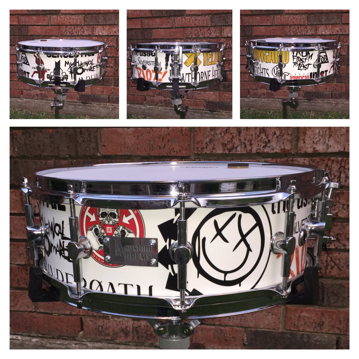 lacustomdrum's tweet photo. @GoodCharlotte @Coheed @WeAreTheUsed @GreenDay https://t.co/8D0wT3KD9l