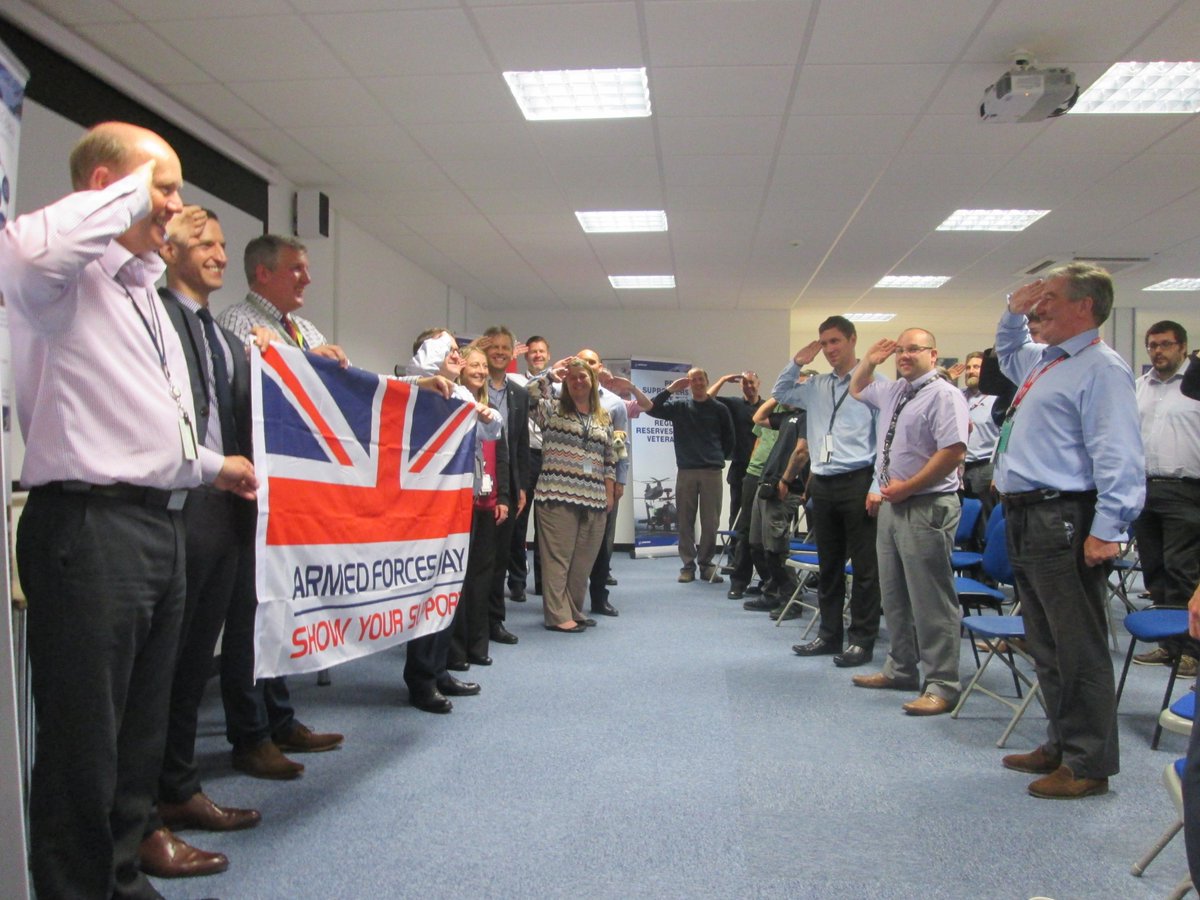 BoeingUK's tweet photo. #Boeing #UK employees were #SalutingOurForces last weekend for @ArmedForcesDay, a gallery at https://t.co/I3TSNLyZDM https://t.co/RpjuSuKJVO