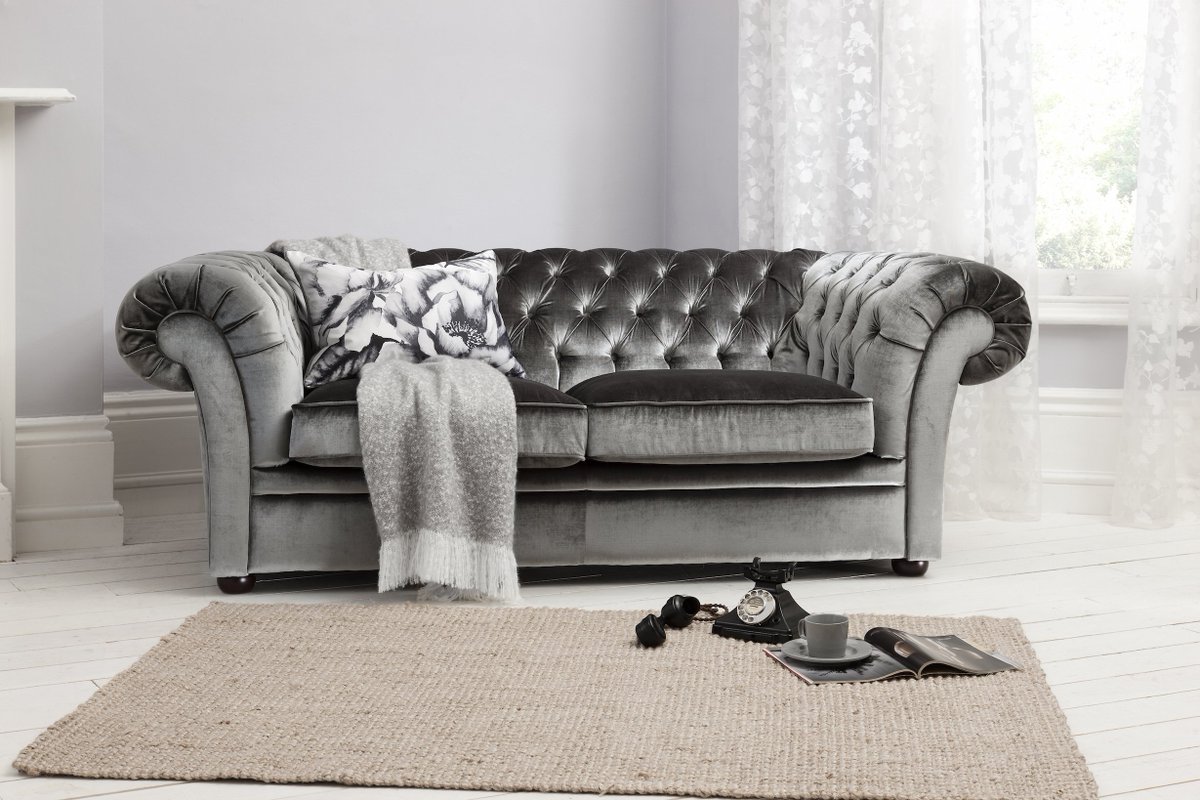 amalfauk's tweet photo. The sumptuous Sarina Sofa in dark grey velvet features deep button detailing. That's luxury! https://t.co/MEZCBTB6TJ https://t.co/hf80HAjRIt