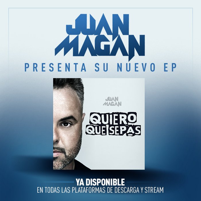 UniversalSpain's tweet photo. ¡Enhorabuena @JuanMagan! #QuieroQueSepas entra directo al Nº1 de iTunes España!! https://t.co/jsz762jzpu https://t.co/1V3h25Tzs0