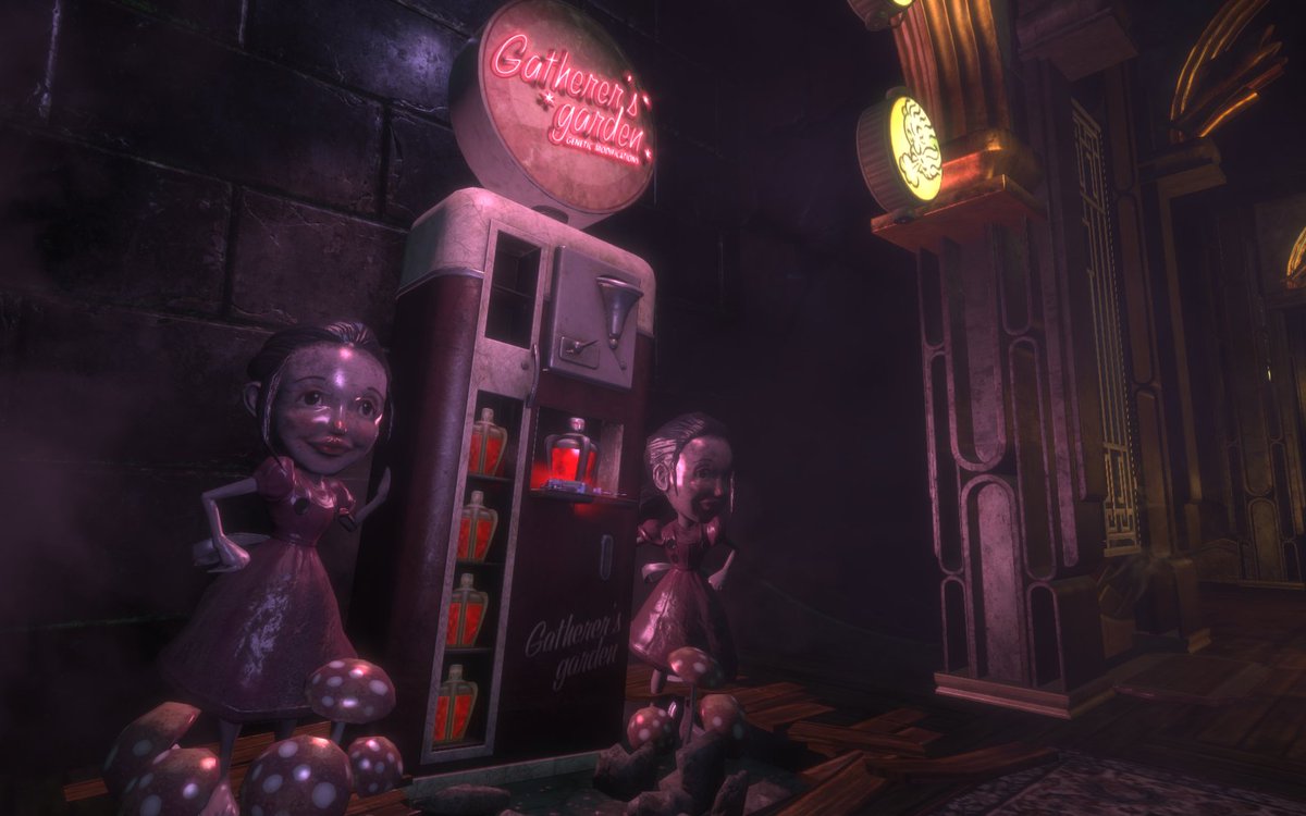 2K_UK's tweet photo. #Bioshock - Good morning! Start your day by feasting your eyes on these brooding Bioshock The Collection screens! https://t.co/R74LhFGsua